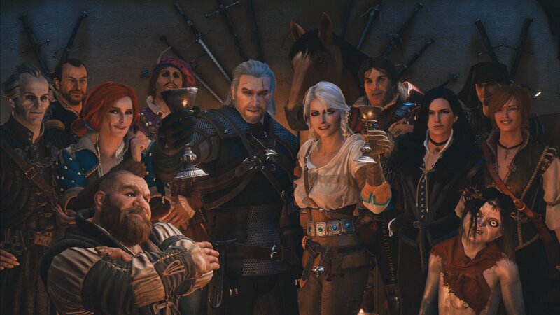 Group of Fantasy Characters — Brown, Dramatic, Night