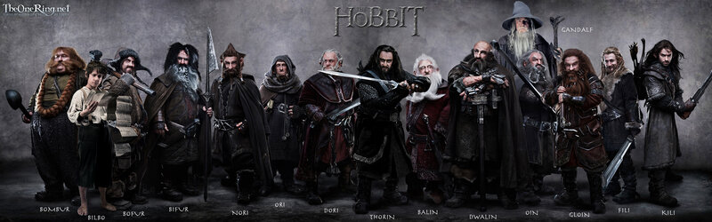Group of Fantasy Characters — Gray, Dramatic, Photograph