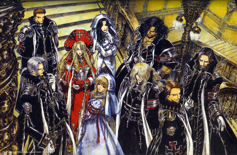 Group of fantasy characters in armor