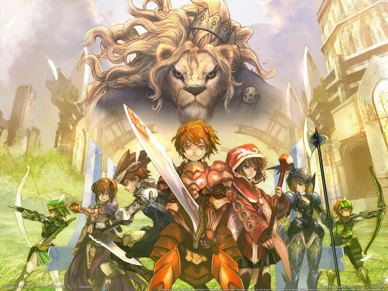 Group of Fantasy Characters — Orange, Dramatic, Afternoon