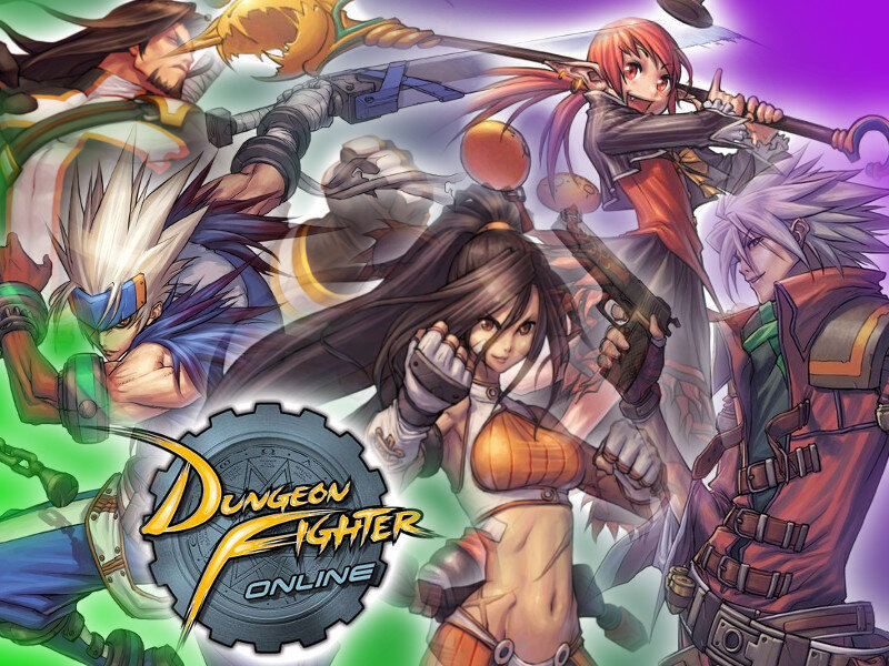 Group of Fantasy Characters — Purple, Dynamic, Action-packed