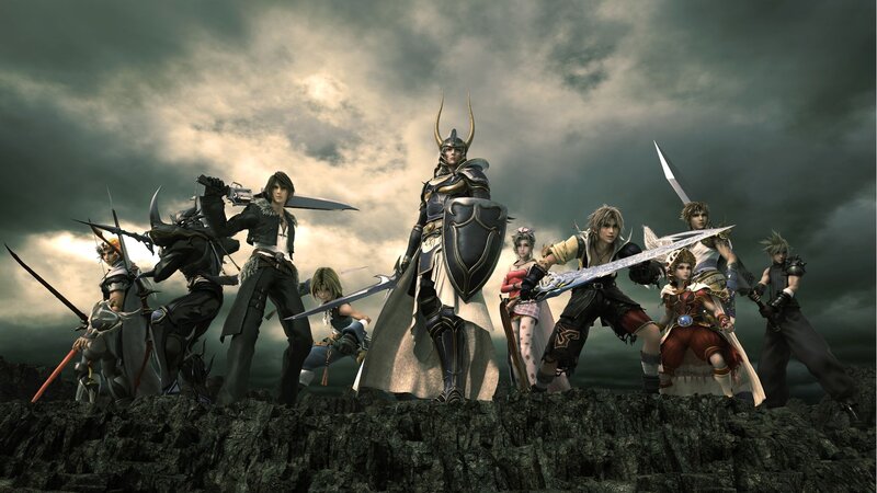 Group of Fantasy Warriors — Gray, Dramatic, 3d Render, Swords