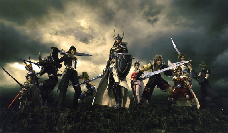 Group of Fantasy Warriors — Gray, Dramatic, Digital Art