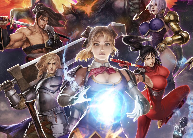 Group of Fantasy Warriors — Purple