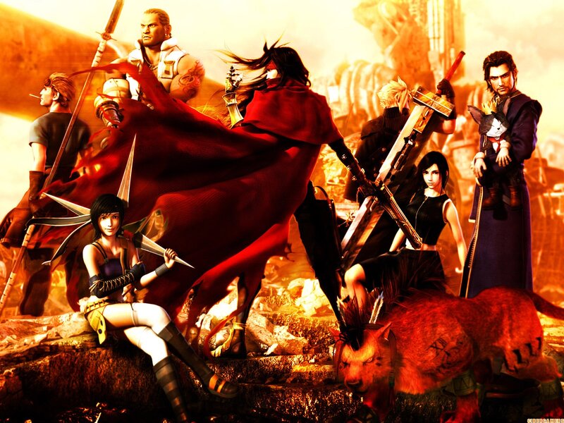 Group of Fantasy Warriors — Red, Dramatic