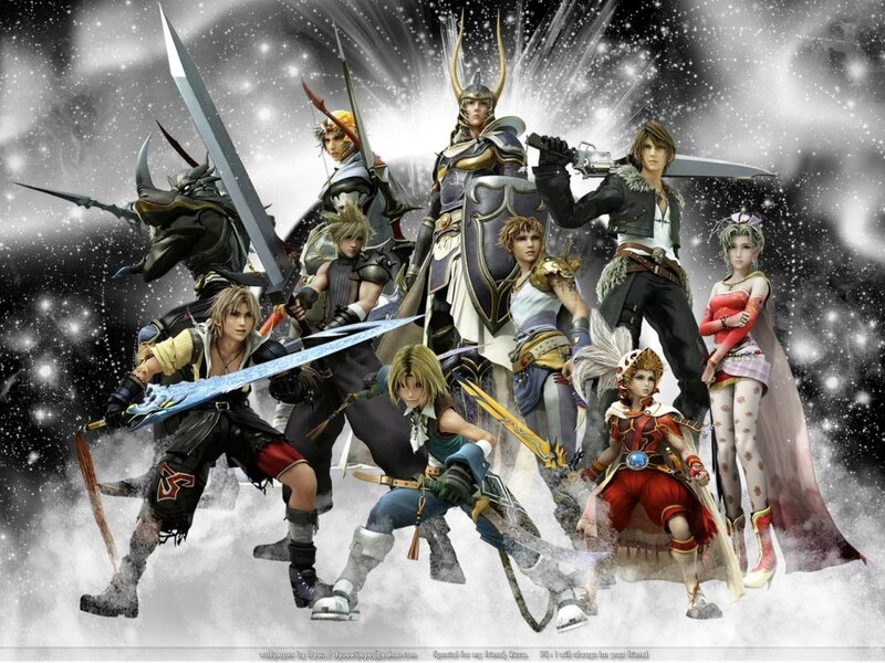 Group of Fantasy Warriors — White, Dramatic, Digital Art, Swords