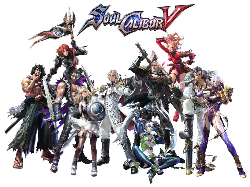 Group of Fantasy Warriors — White, Dramatic