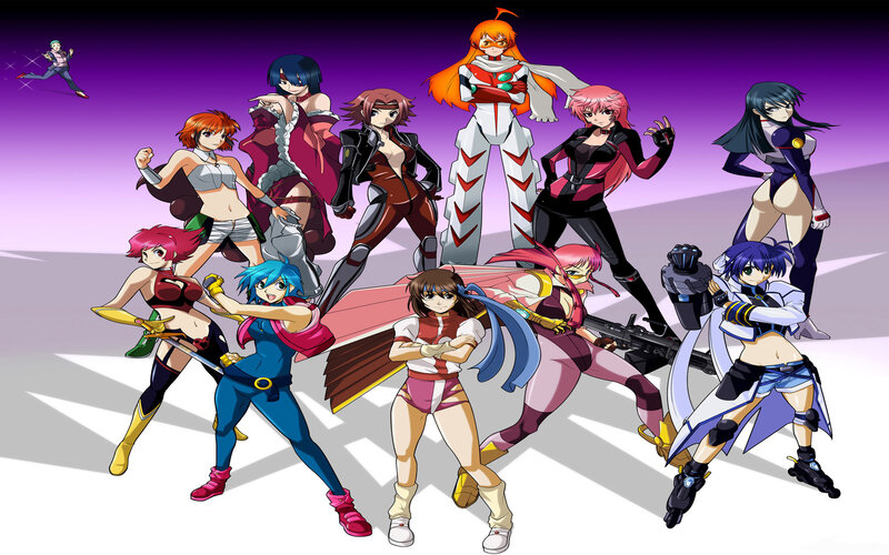 Group of Female Anime Characters