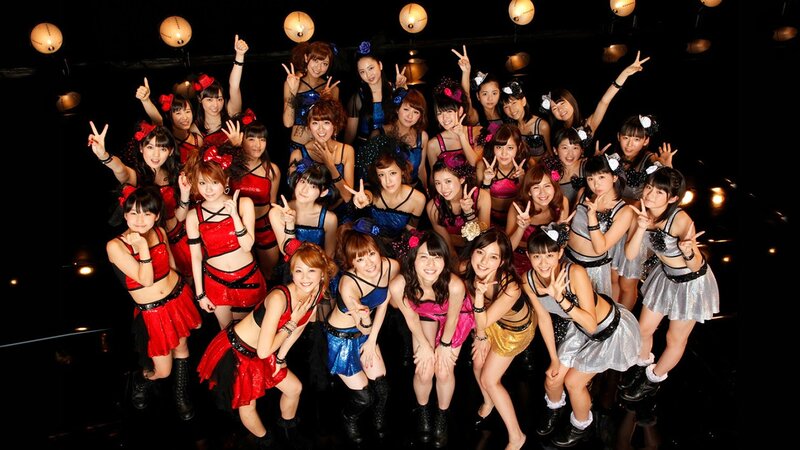 group of female performers on stage