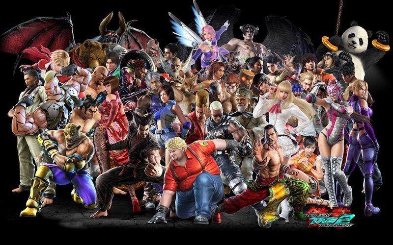 Group of Fighting Game Characters — Black, Dramatic, Digital Art