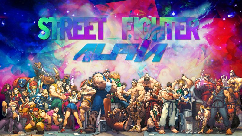 Group of Fighting Game Characters — Purple