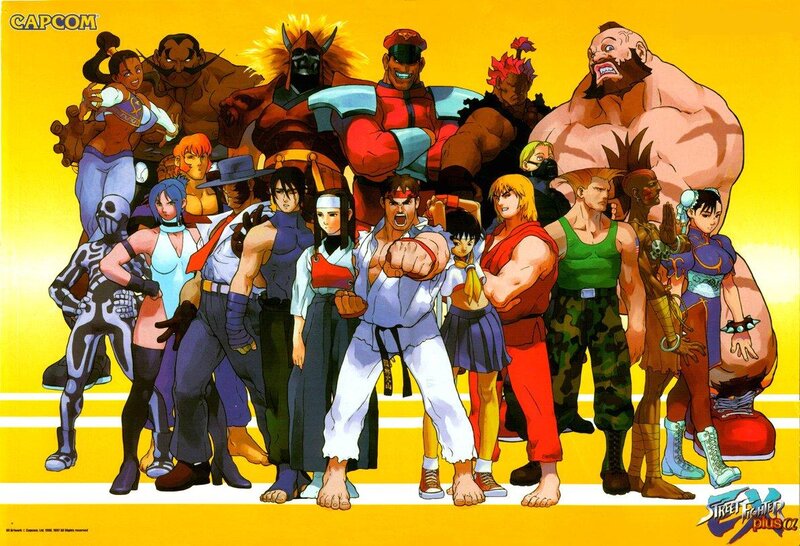 Group of Fighting Game Characters — Yellow