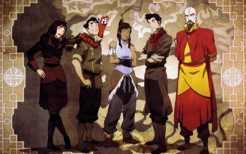 Group of Five Animated Characters