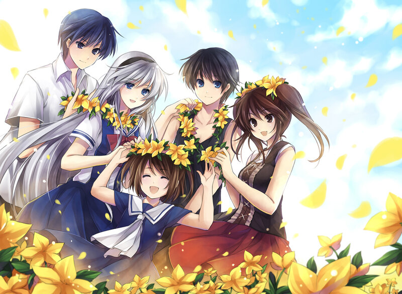 Group of Five Anime Characters