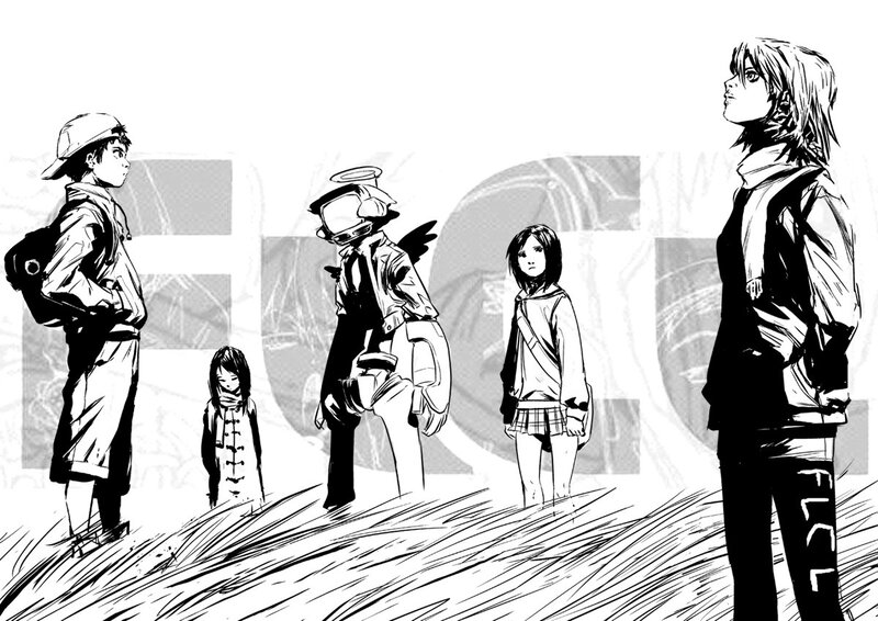 Group of Five Characters — Black, Dramatic