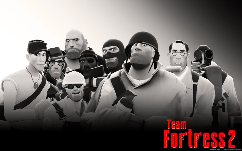 Group of Game Characters — Black, Dramatic