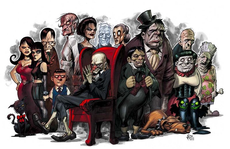 Group of Grotesque Characters