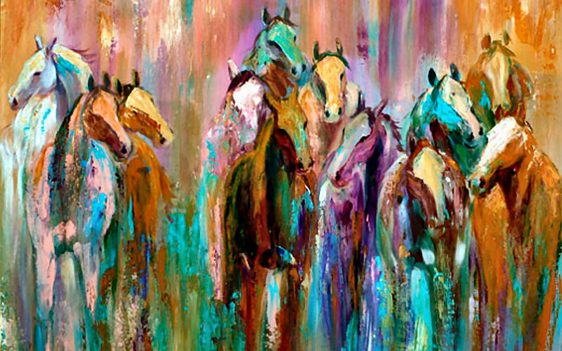 Group of Horses Running