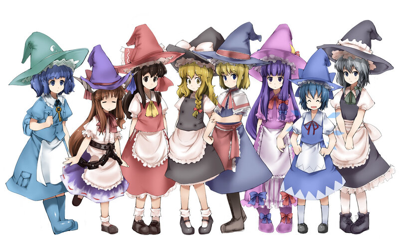 group of magical girls
