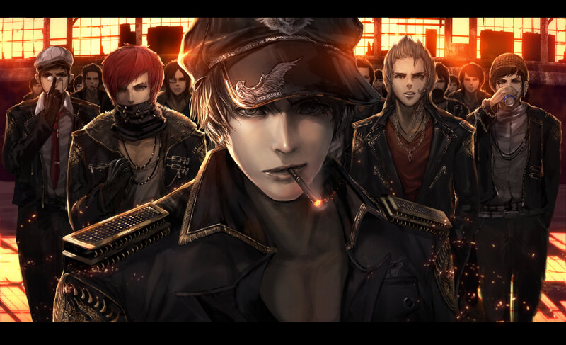 Group of Male Characters — Black