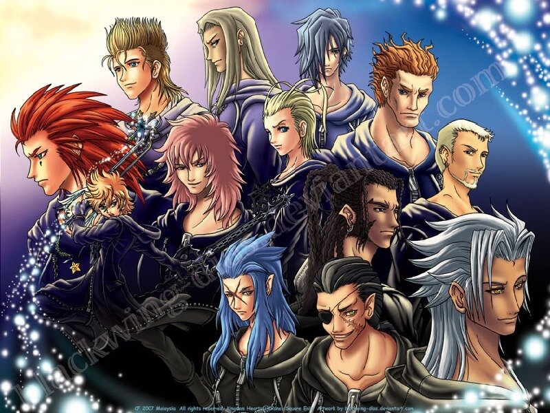 Group of Male Characters — Blue