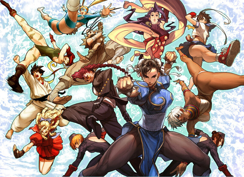 Group of Martial Artists — Blue