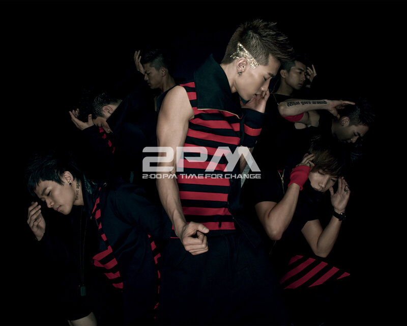 Group of Men in Black and Red