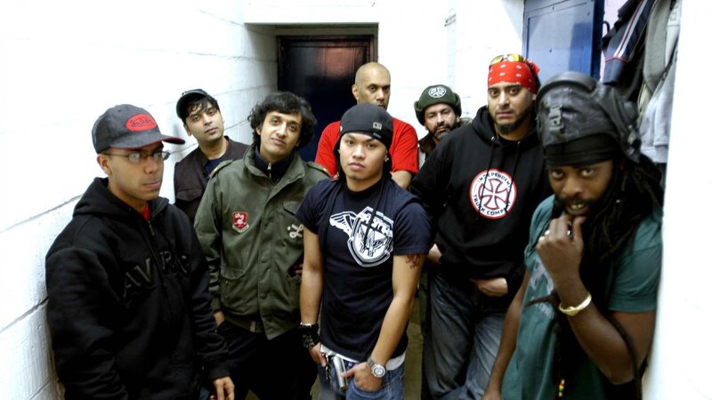 group of men in hallway