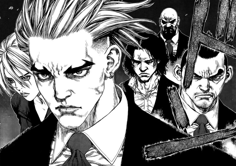 Group of Men in Suits — Black, Dramatic
