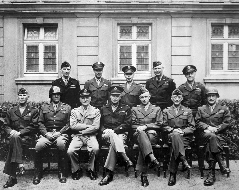 Group of military officers posing