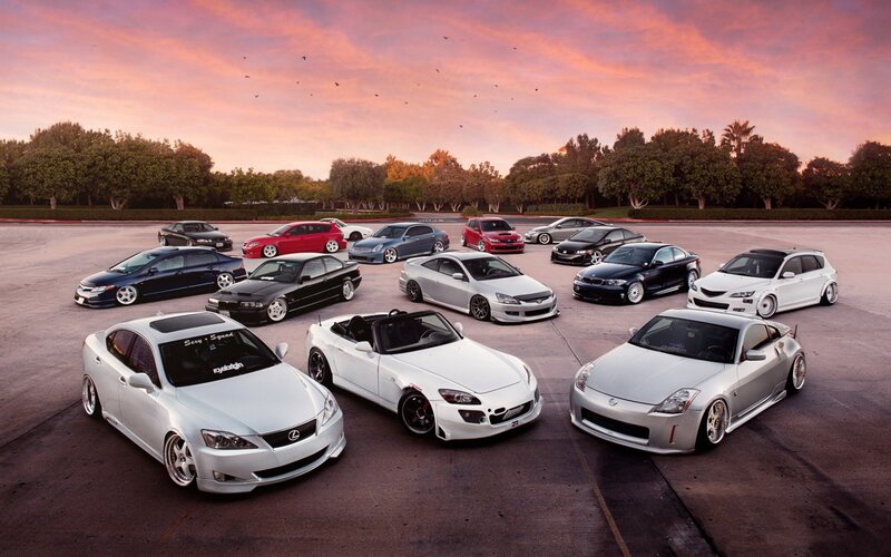 Group of Modified Cars