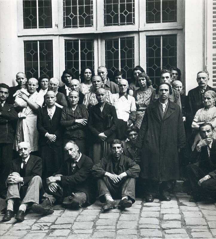 Group of people after liberation