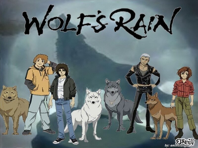 Group of People and Wolves