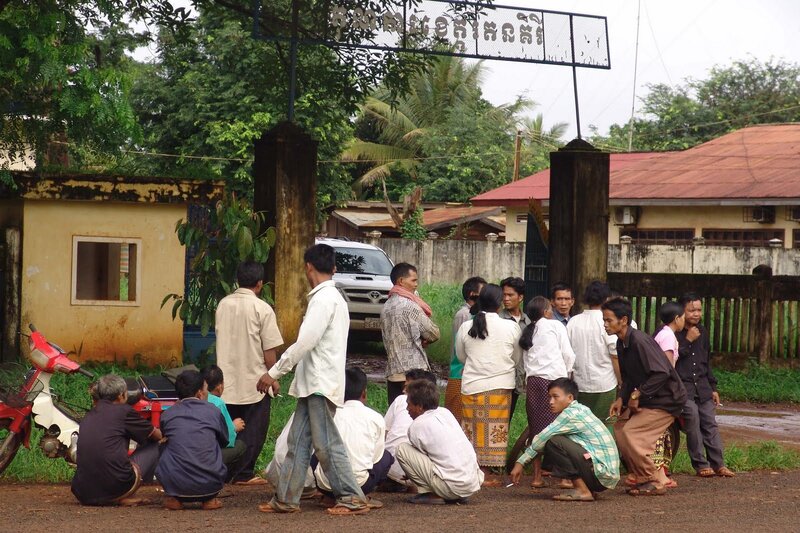 Group of People at Gate