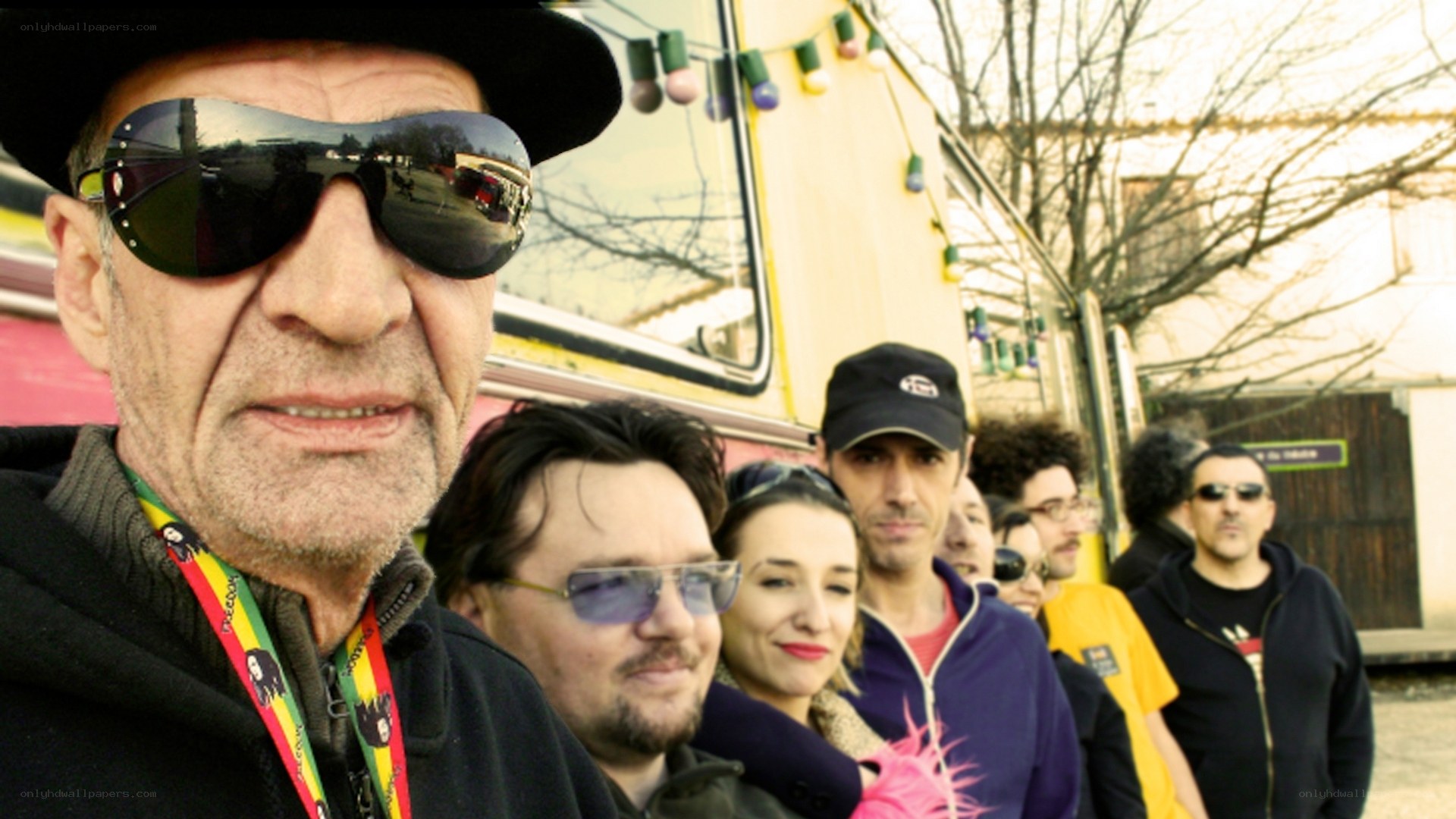 Group of people at outdoor event