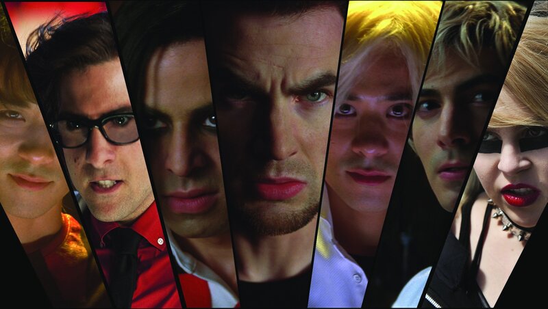 group of people in a collage