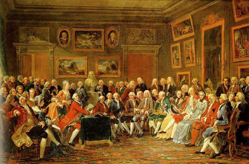 Group of People in a Room