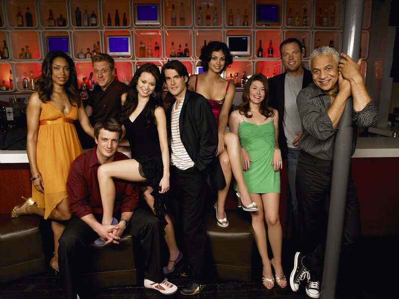Group of People in Bar — Black, Friendly