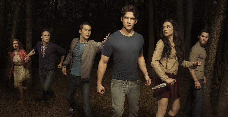 Group of People in Forest — Brown, Tense