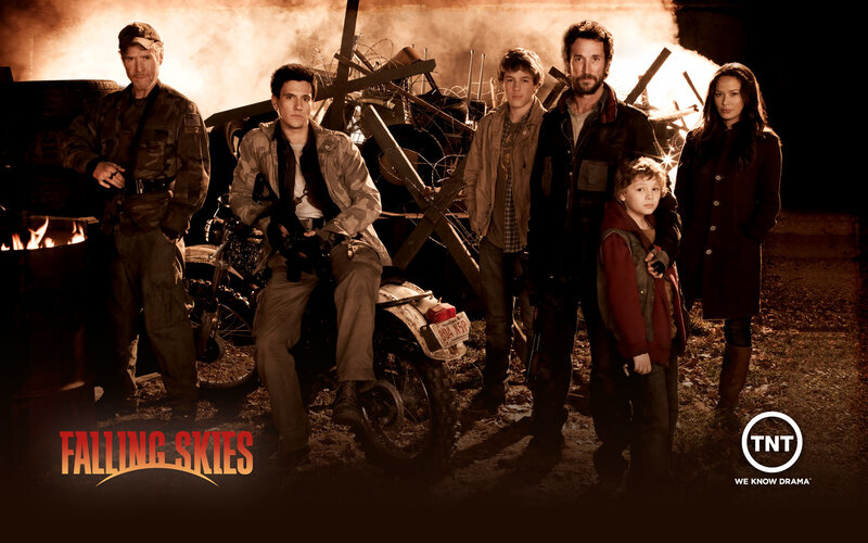 Group of People in Post-apocalyptic Setting