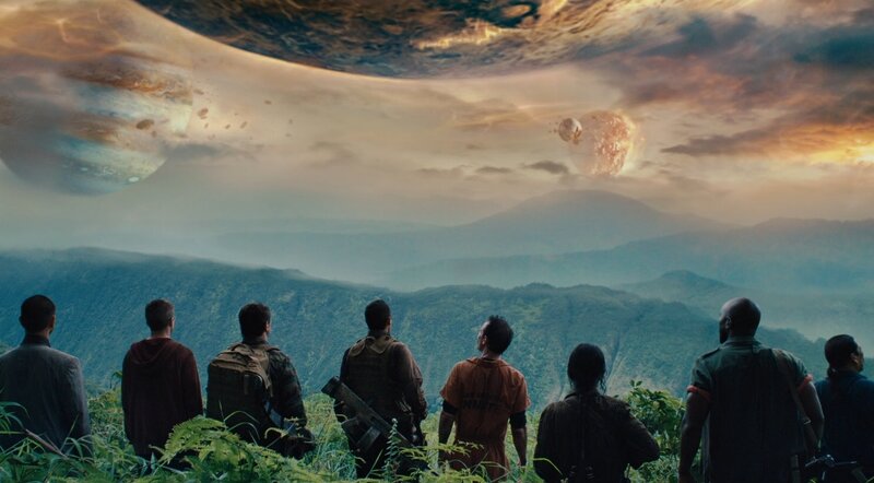 Group of People on Alien Planet