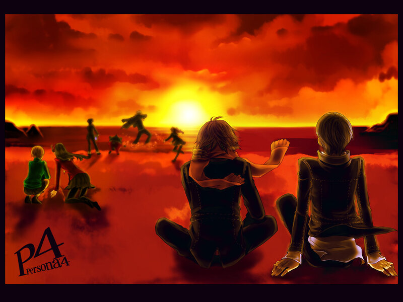 Group of People on Red Ground