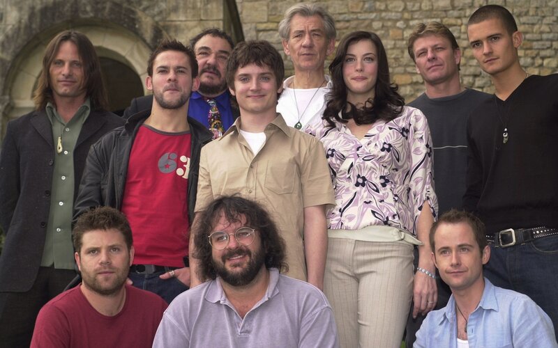 Group of People Posing — Beige