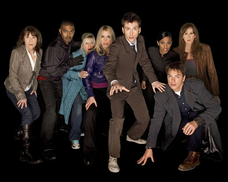 Group of People Posing — Black, Dramatic
