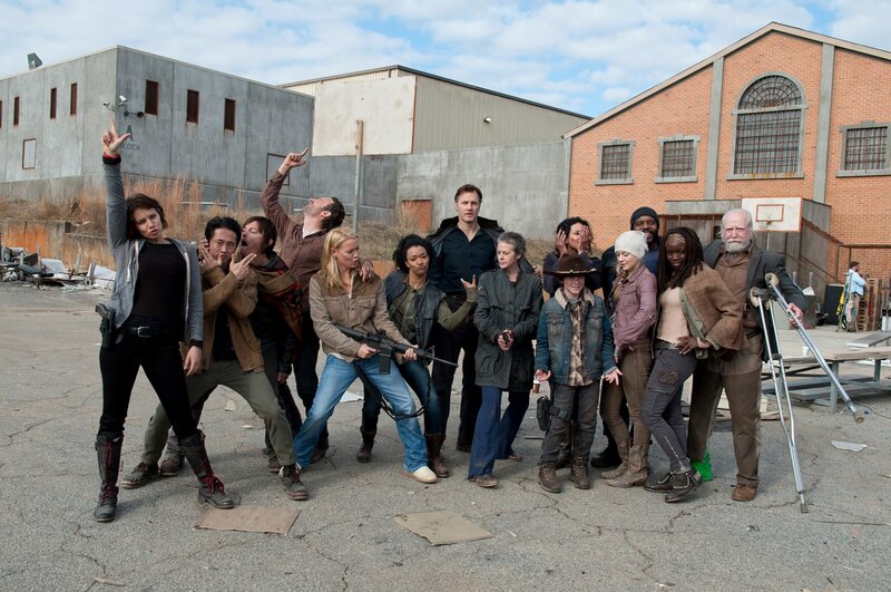 Group of People Posing — Gray, Dramatic