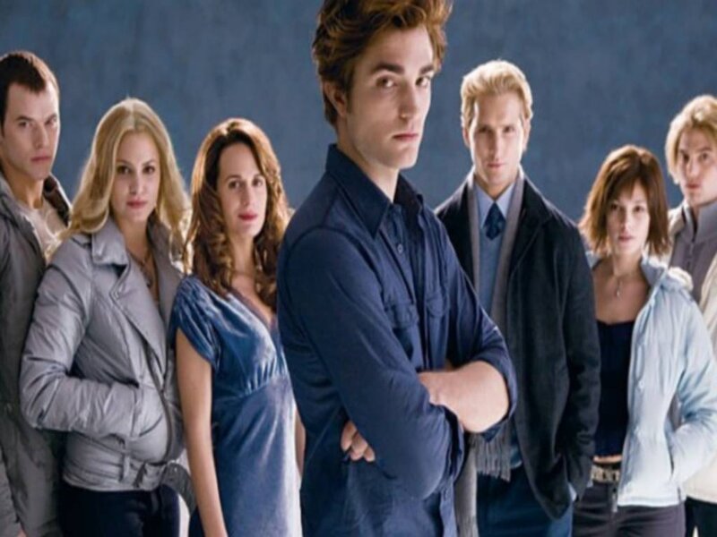 Group of People Standing — Blue