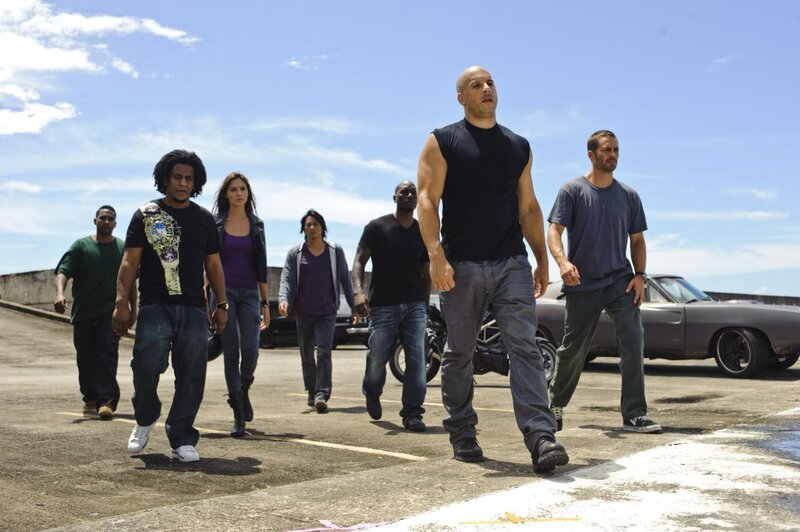 Group of People Walking — Blue