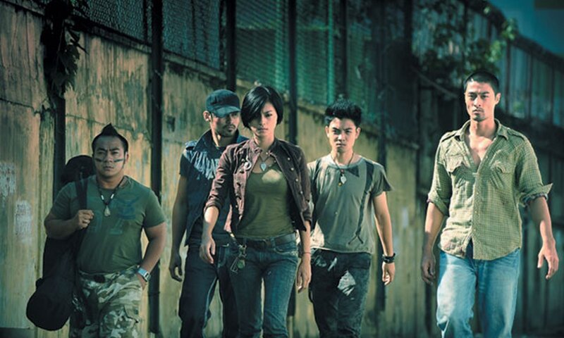 group of people walking in urban setting