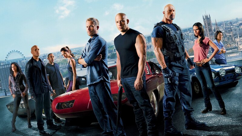 Group of People with Cars — Blue, Dramatic