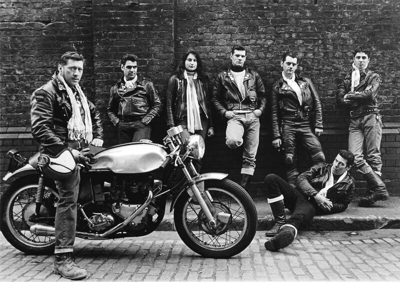 Group of People with Motorcycle